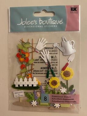 NWT Jolee's Boutique Gardening Scrapbooking Stickers